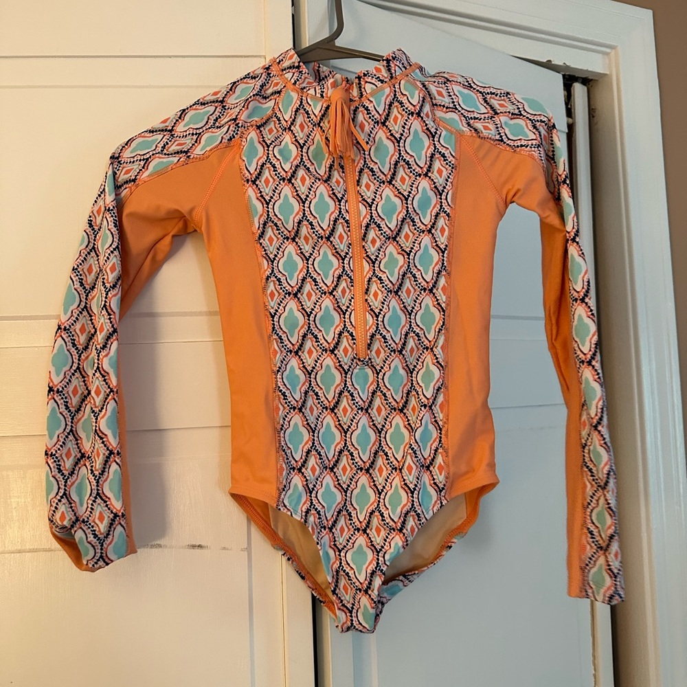 Girls Cabana Life Long Sleeve swim suit